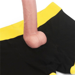 LoveToy INGEN Boxer Bottomless pour Gode Horny Strapon Noir